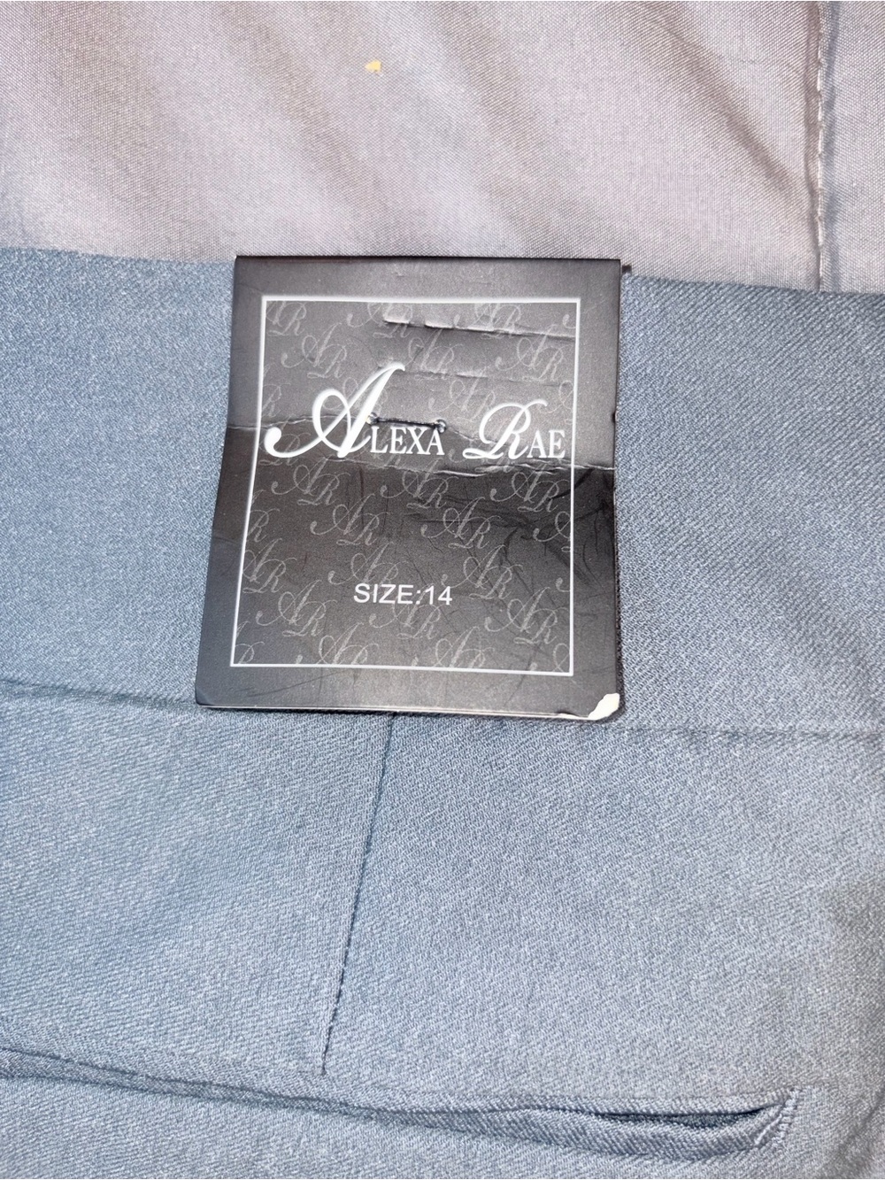 Alexa Rae Gray Stretch Straight Leg Dress Pants Size 14 NWT - Picture 6 of 7